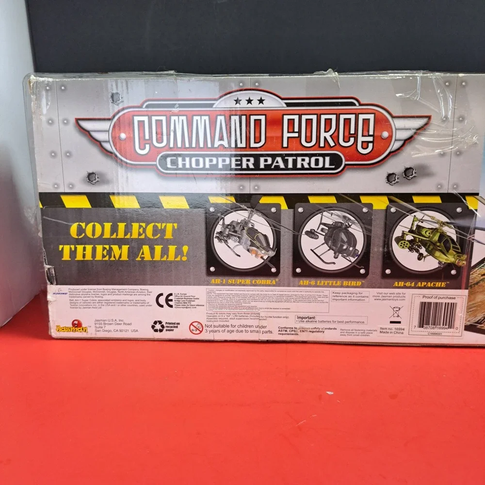 Jasman Command Force Chopper AH-6 Little Bird Black New Open Box